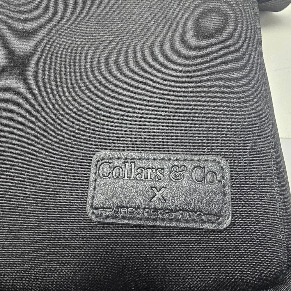 Collars & Co Jack Abrahams soho Messenger Workbook Bag Black business casual NEW